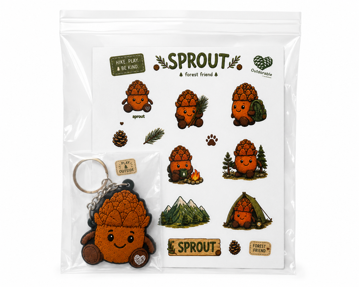 Sprout Collector Stickers and Keyring pack